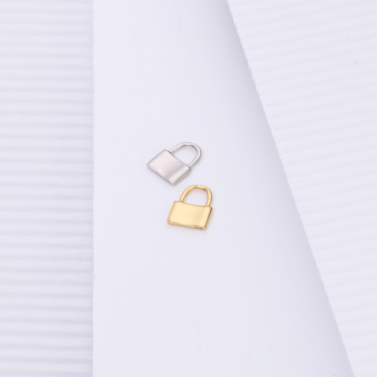 Zilveren hanger gold slotje Mix&Match ketting/armb