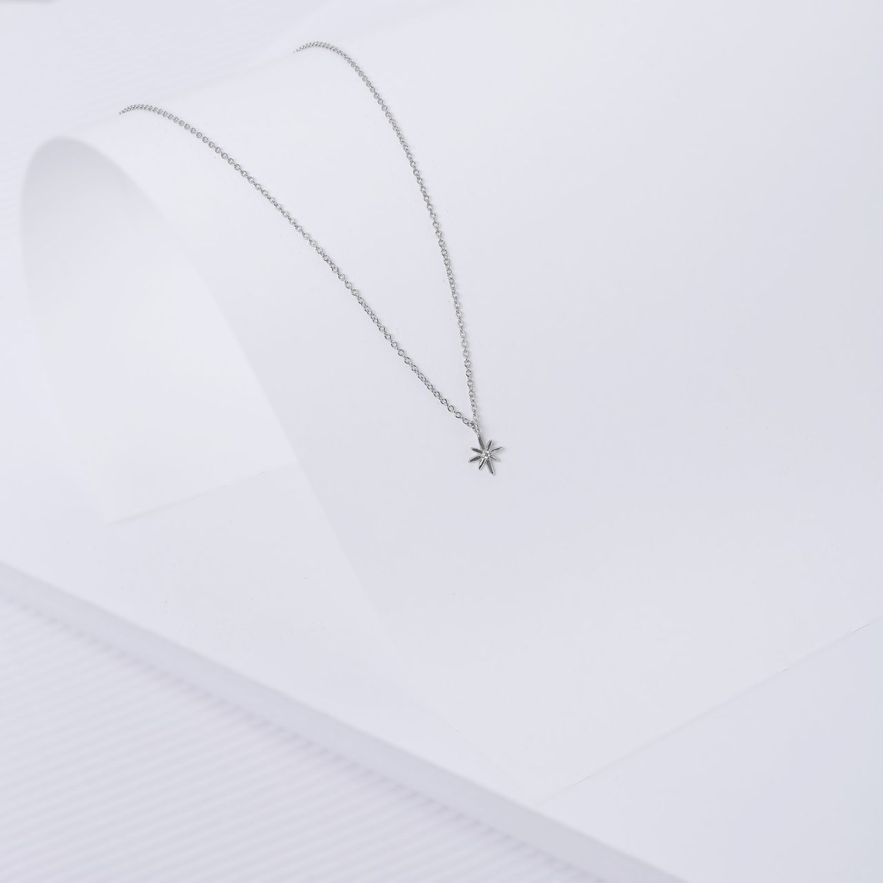 Kette, 925 Silber, mit Stern-Anhänger