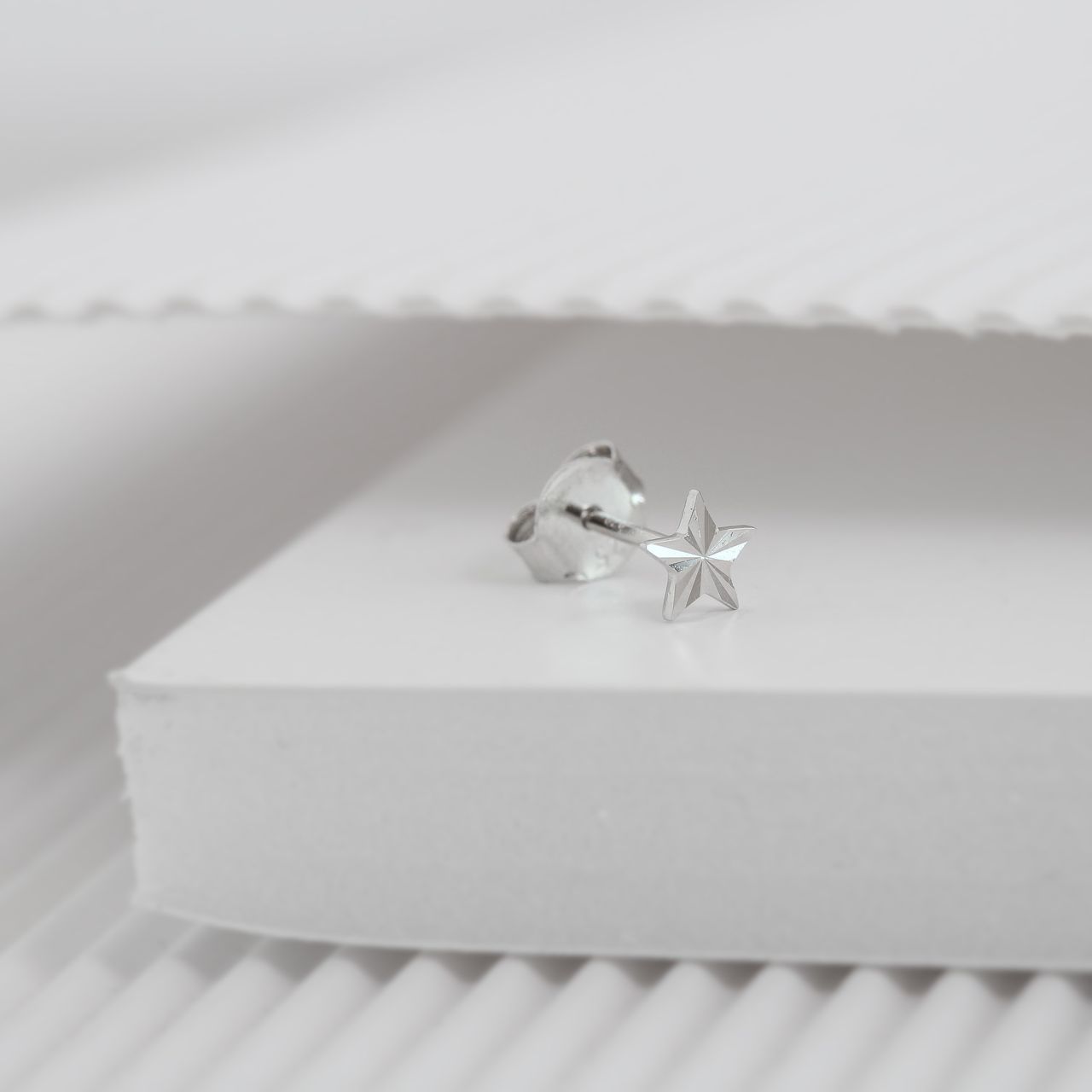 Ohrstecker, 925 Silber, Stern