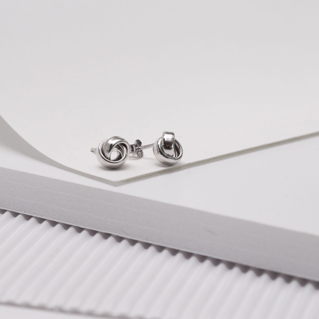 Ohrstecker, 925 Silber, Knoten