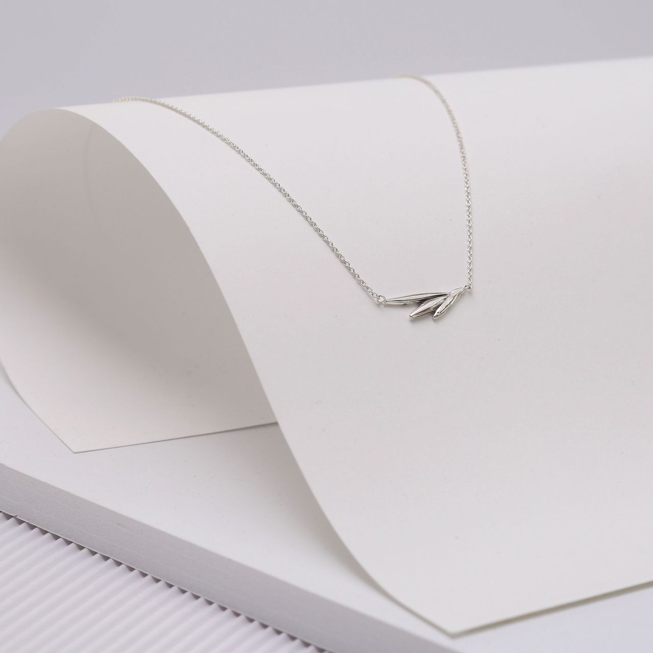 Zilveren ketting blad Bali Treasures