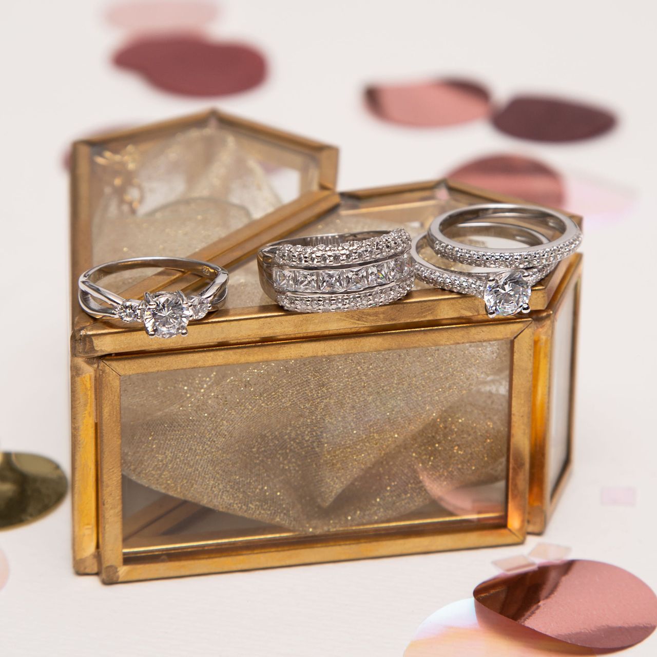 Ring, 925 Silber, mit Zirkonia