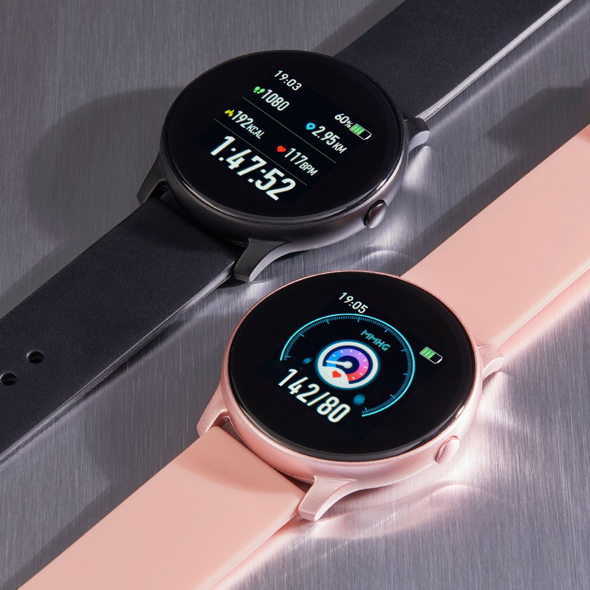 Marea smartwatch met zwarte rubberen band B59006/1