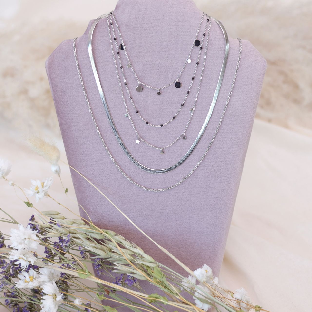 Myla stainless steel goldplated ketting voor dames