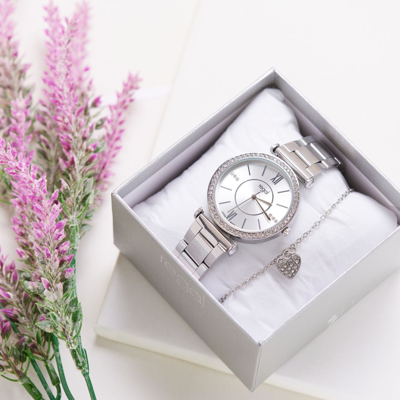 Regal-Geschenk-Set mit kostenlosem, silberfarbenem Armband