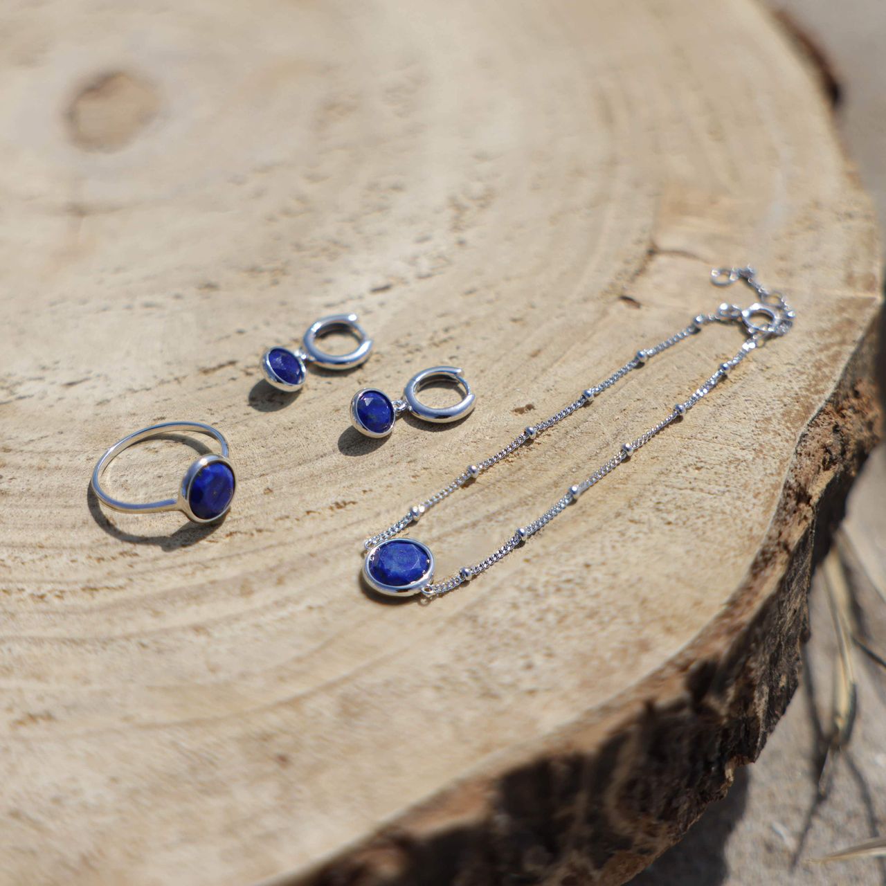 Ring, 925 Silber, Edelstein, Lapis Lazuli