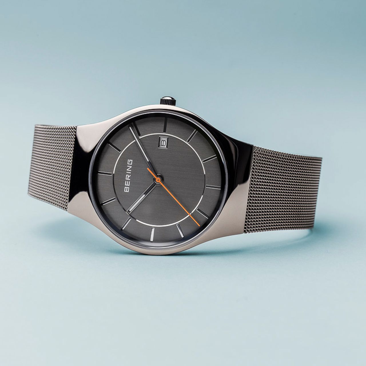 Bering Herrenarmbanduhr aus Edelstahl, Modell 11938-007