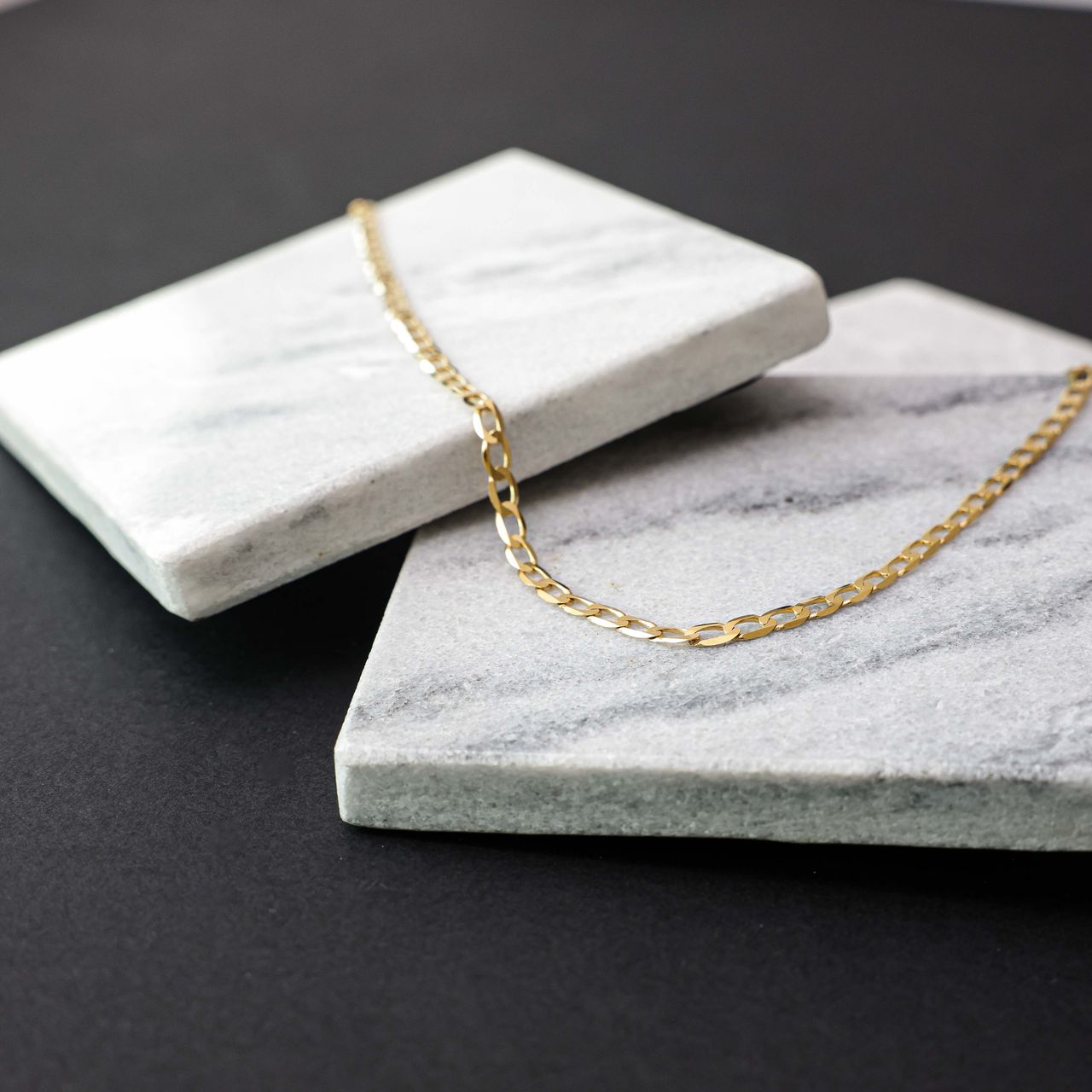 9K ketting met diamond cut gourmet schakel 3,9mm