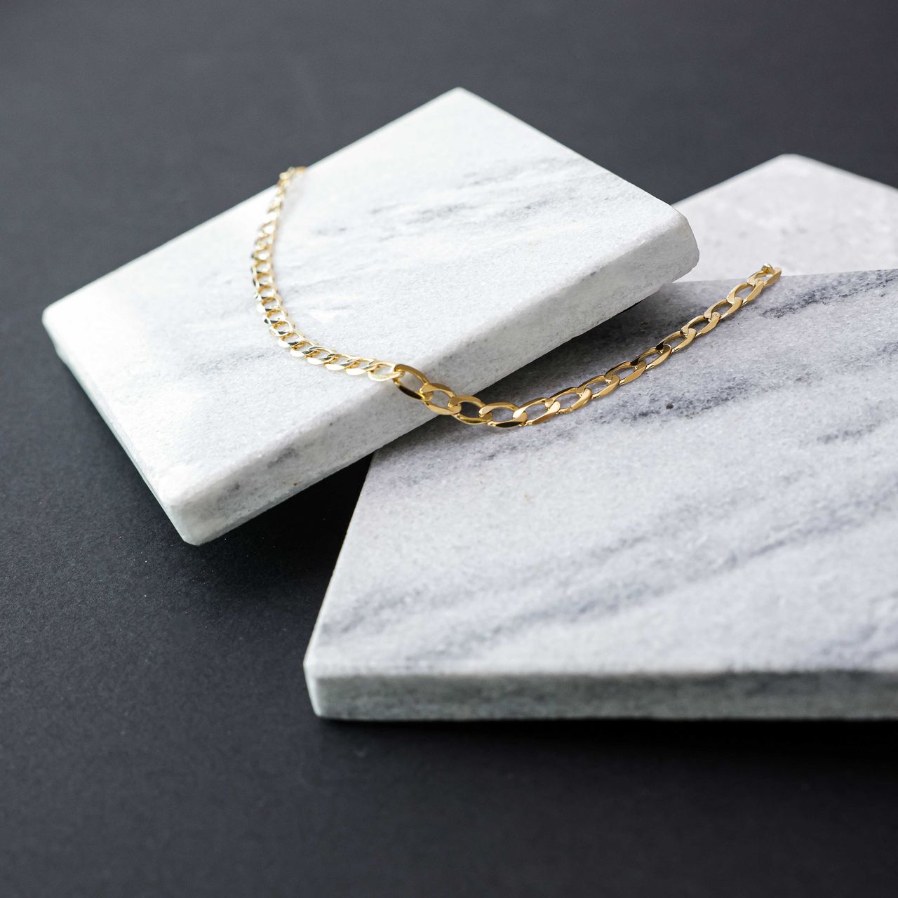 Halskette, 375 Gold, mit Gourmetglied, 4,8 mm