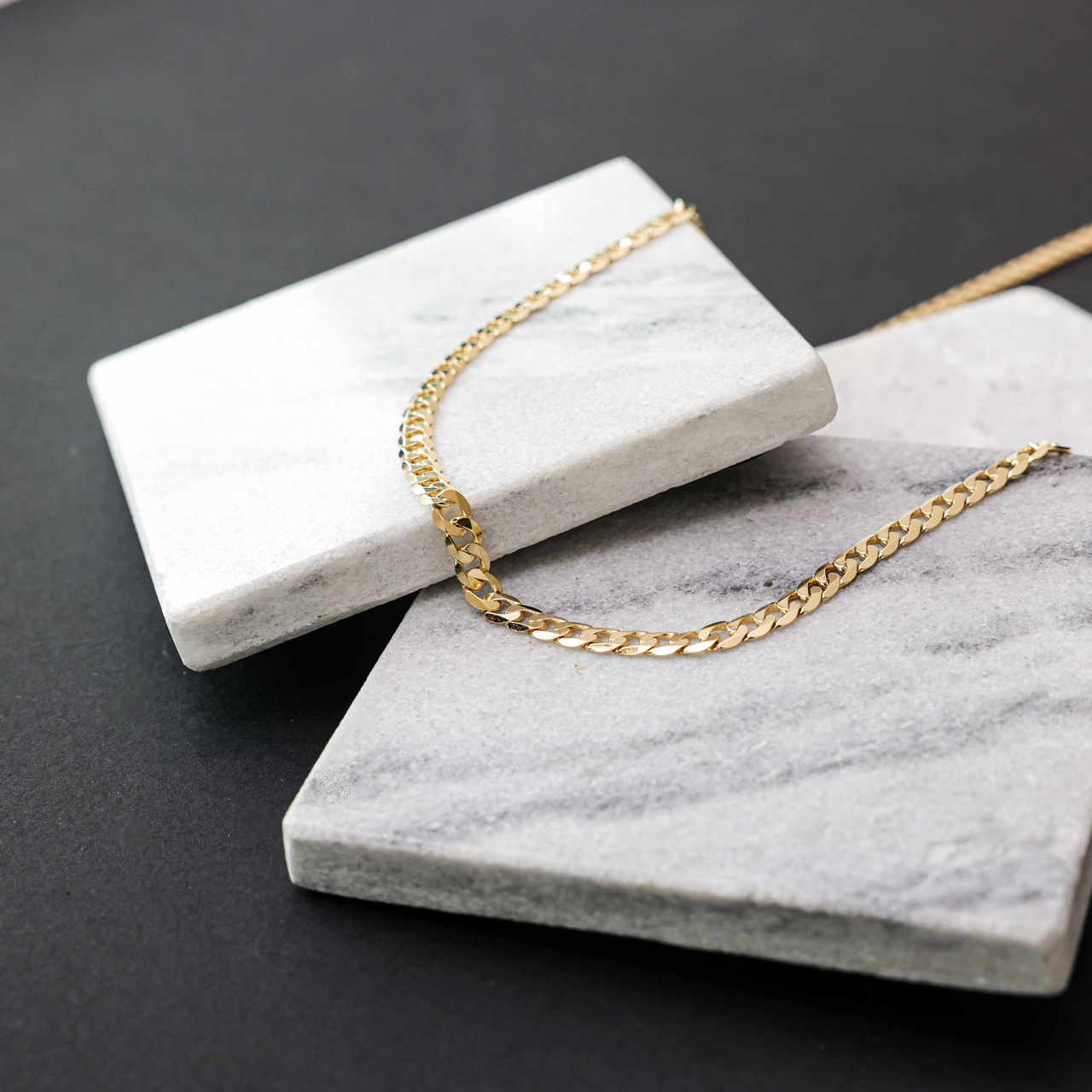 Halskette, 375 Gold, mit Gourmetglied, 5,5 mm