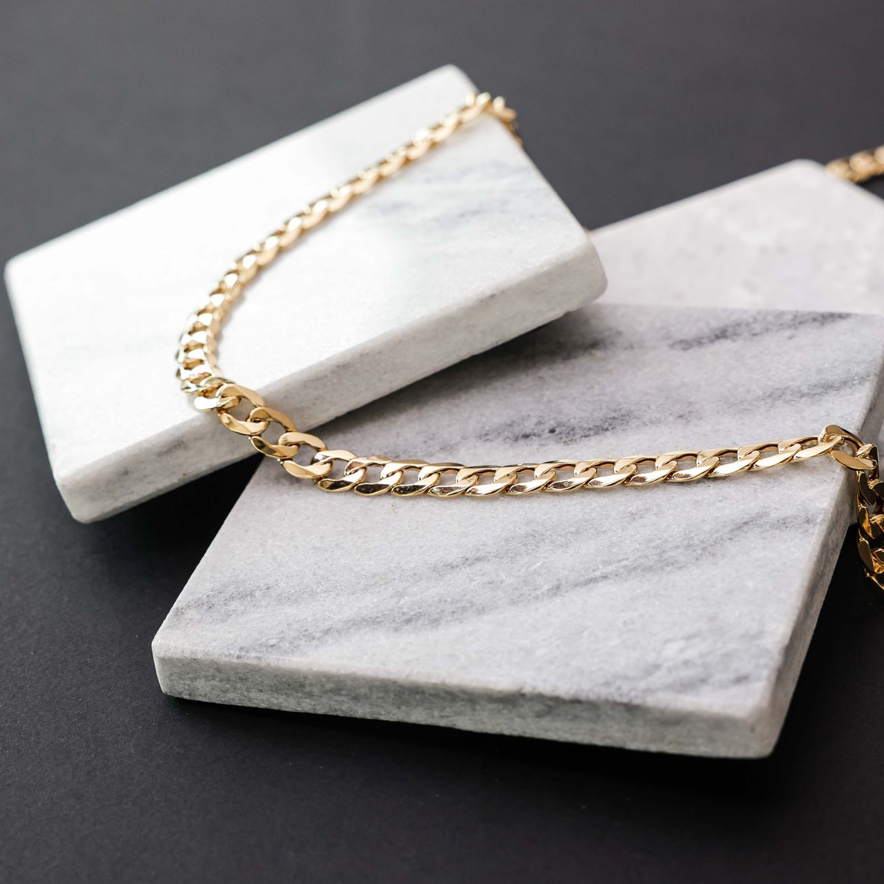 Halskette, 375 Gold, mit hohlem Gourmetglied, 7,9 mm