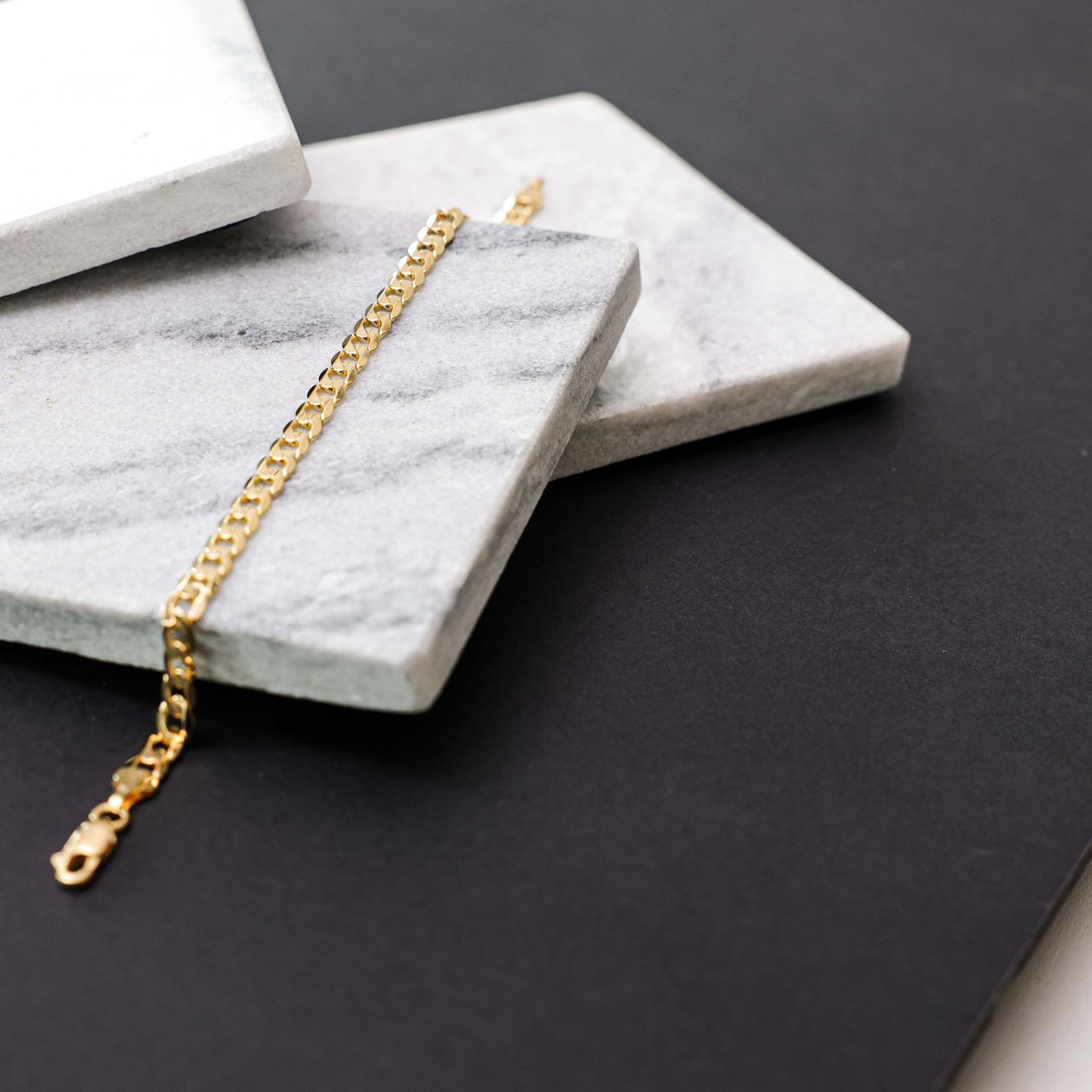 Armband, 375 Gold, mit Gourmetglied, 5,5 mm