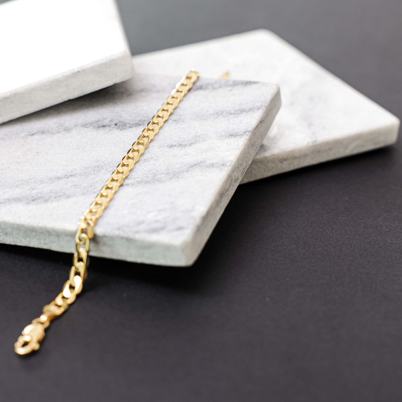 Armband, 375 Gold, mit Gourmetglied, 5,9 mm
