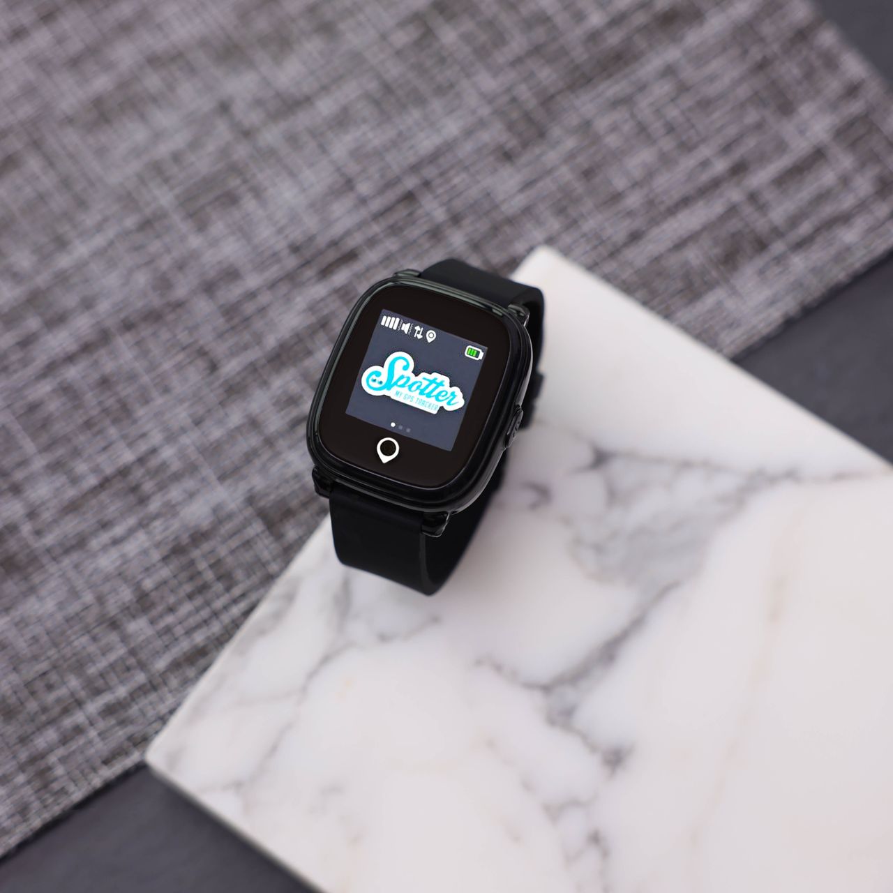 Spotter Digitaal Horloge Zwart met GPS SPW-B1701