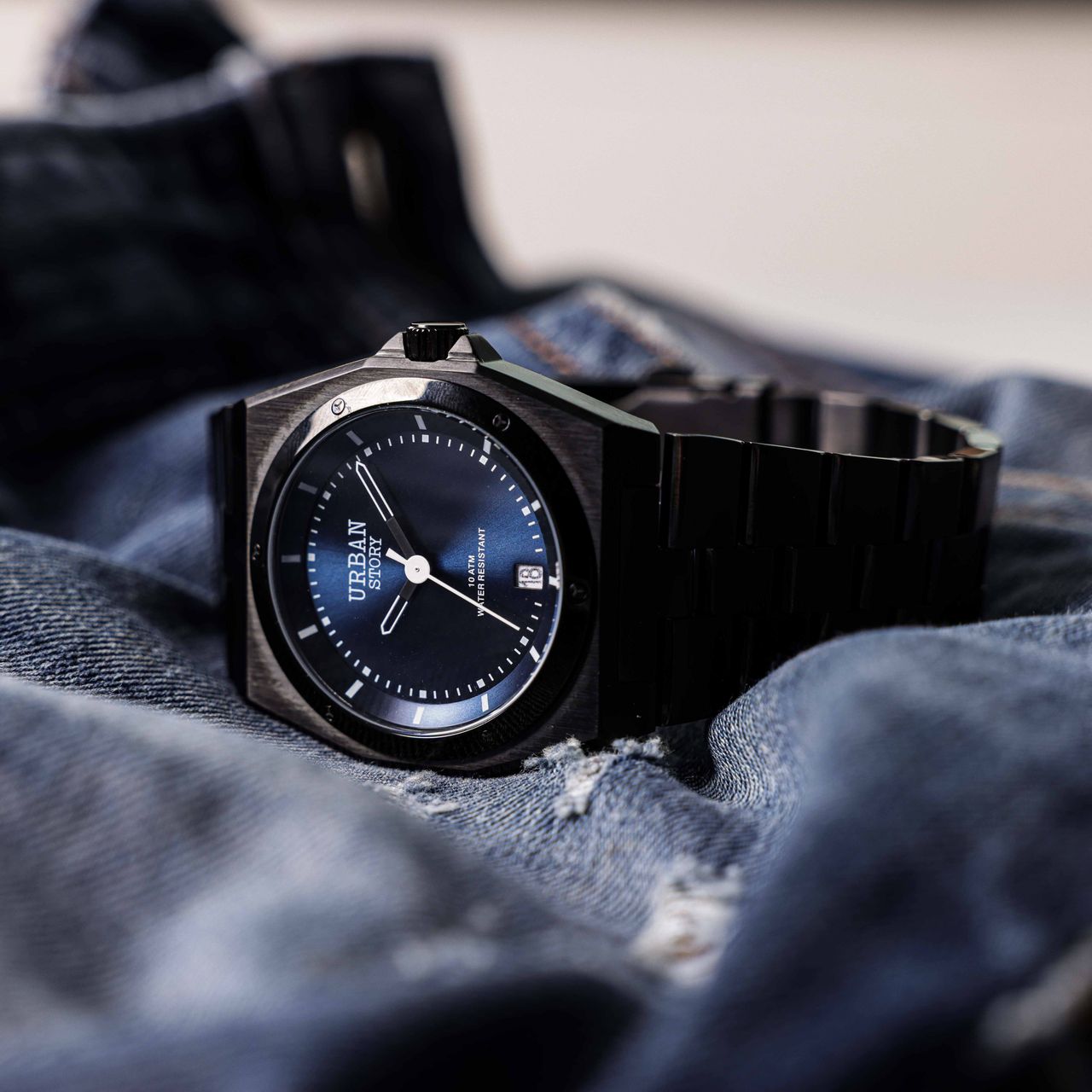 Urban Story Heren Horloge Zwart