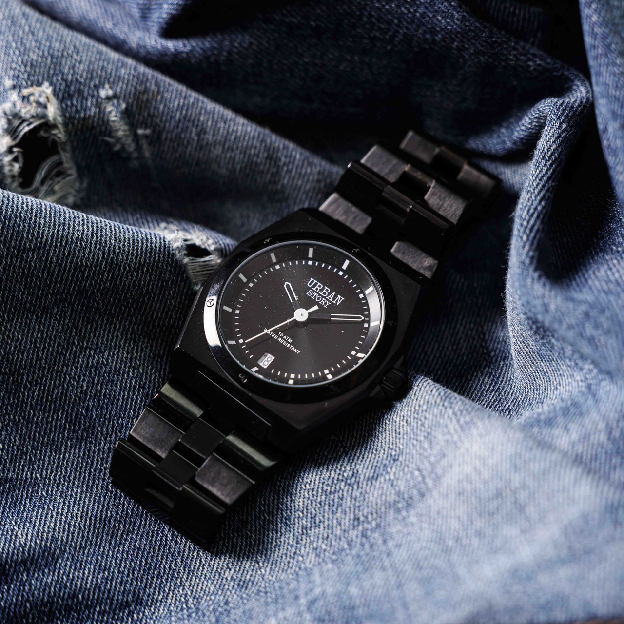 Urban Story horloge met stainless steel band