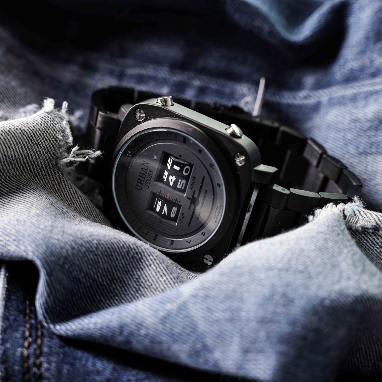 Urban Story horloge met stalen band
