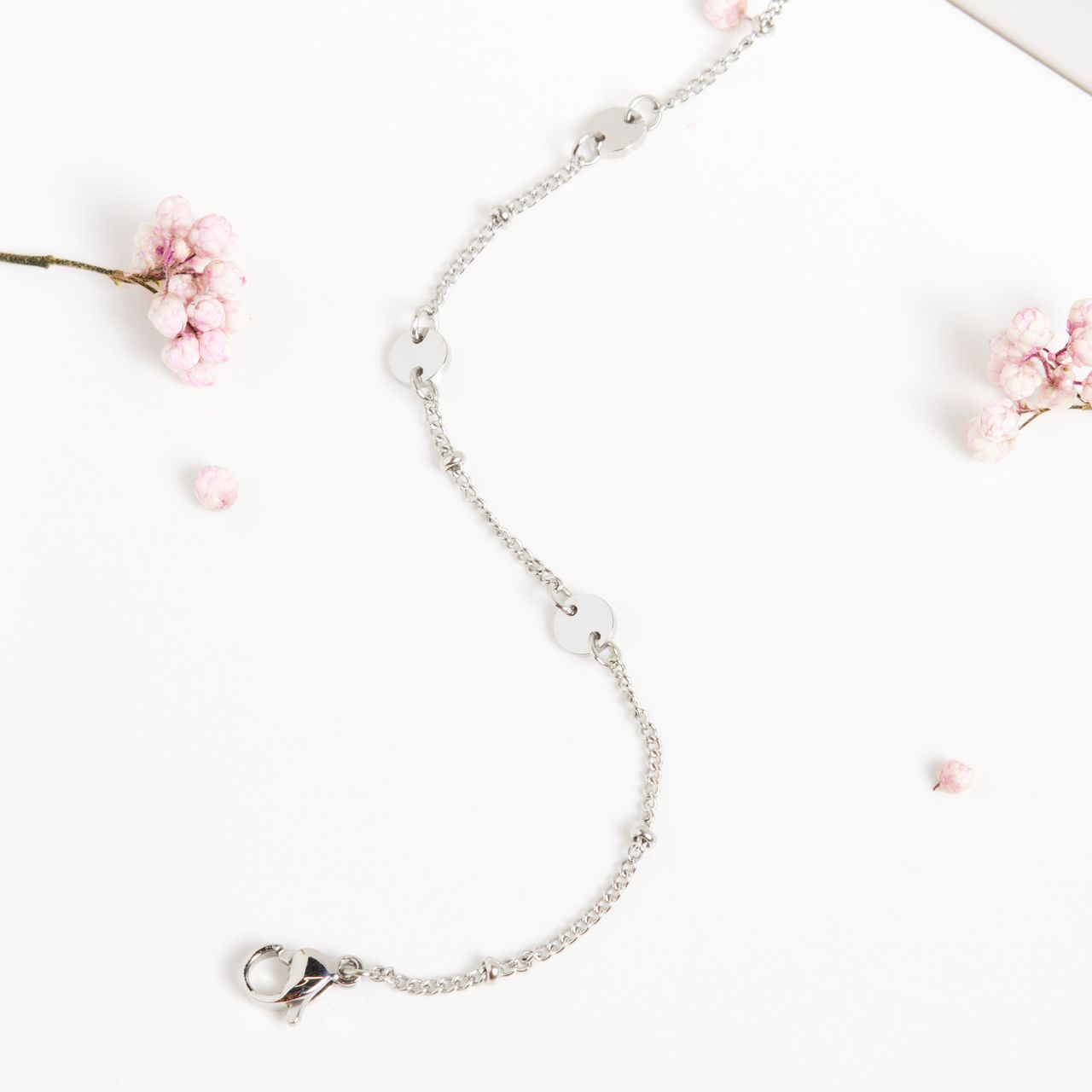 Stalen armband muntjes