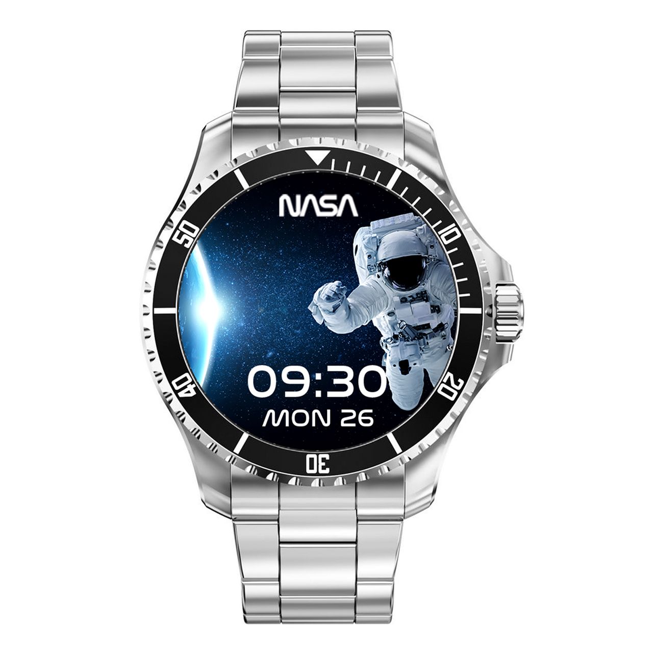 Nasa Smartwatch, 49 mm, Edelstahl, BNA30073-001