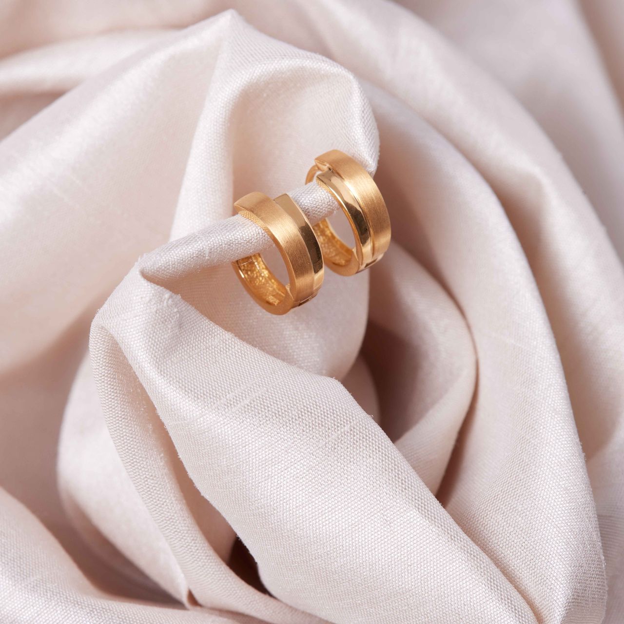 Zilveren goldplated oorringen voor dames