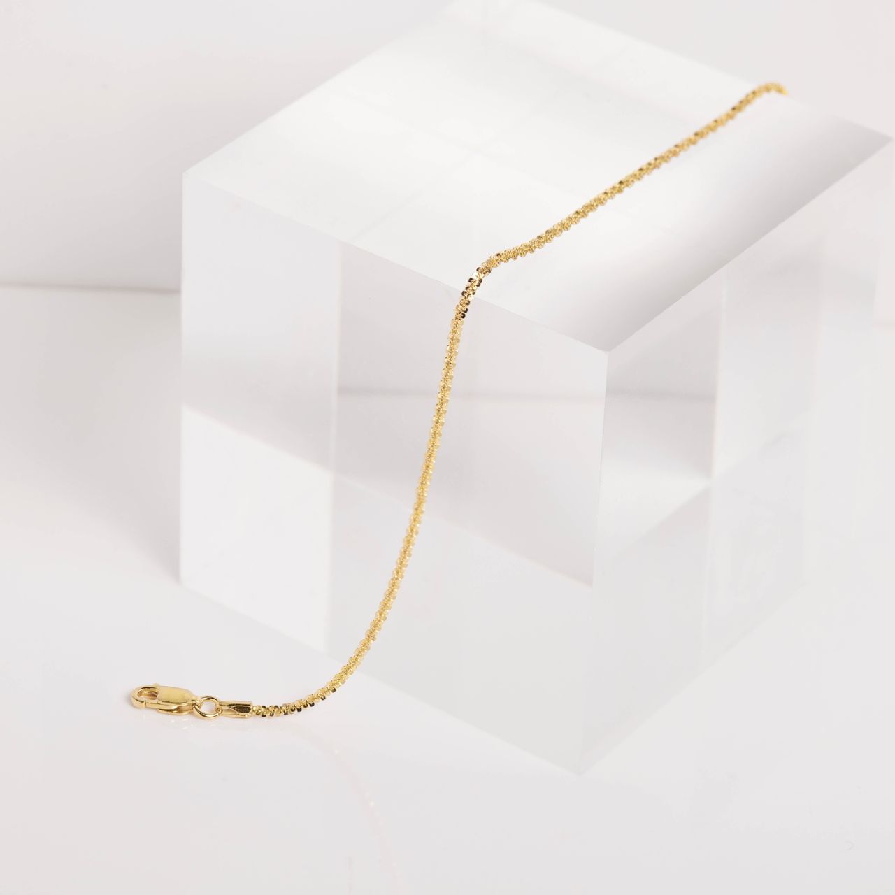 Gerecycleerd zilveren goldplated armband schakel fantasie