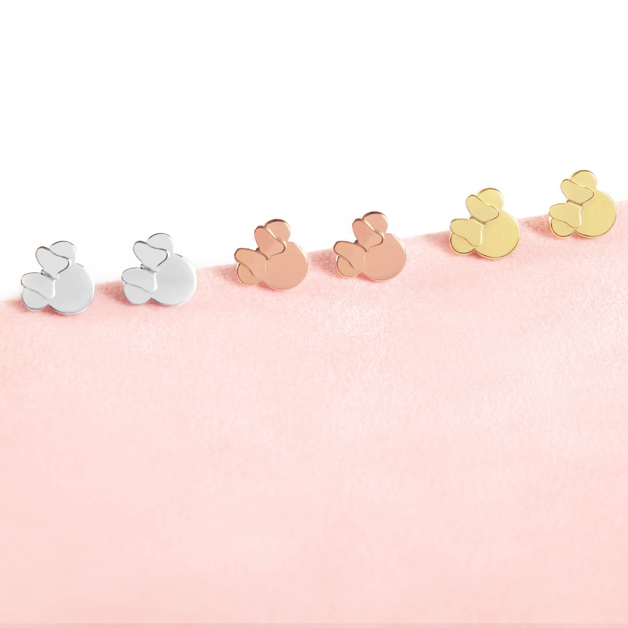 Disney stainless steel roséplated kinderoorknoppen Minnie Mouse