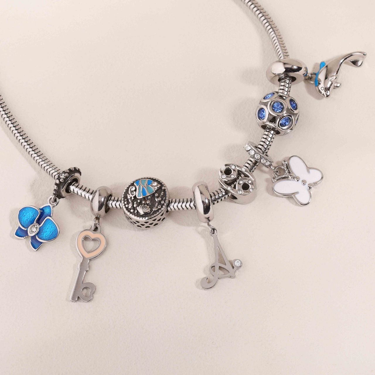 Charm aus Edelstahl Kamera