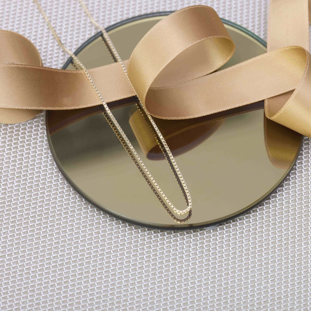 14K geelgouden ketting 50cm venetiaanschakel 1,2mm