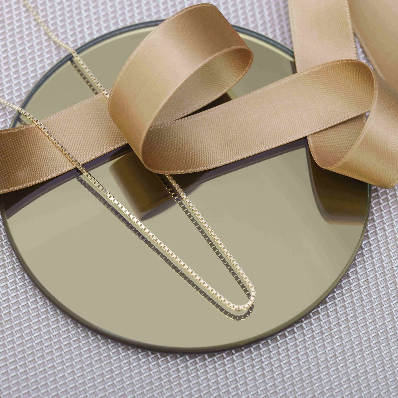 Halskette, 585 Gelbgold, 60 cm, venezianische Glieder 1,2 mm