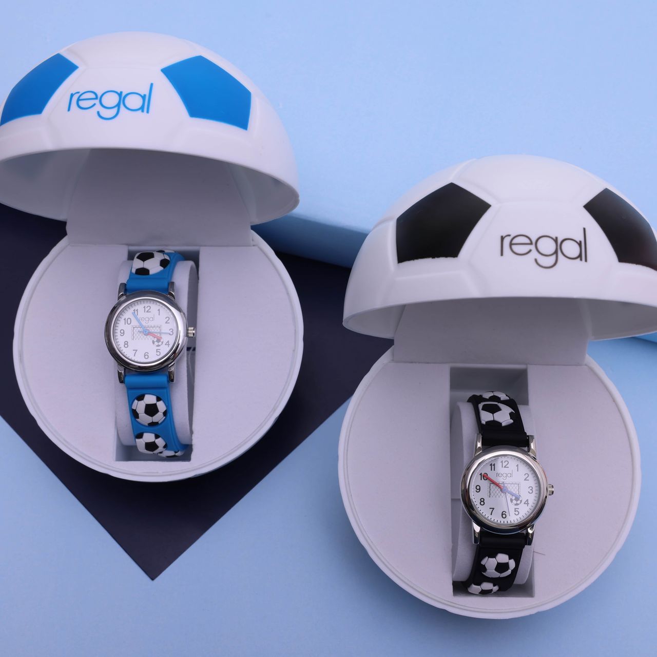 Regal Armbanduhr für Jungen in Fußball-Geschenkbox