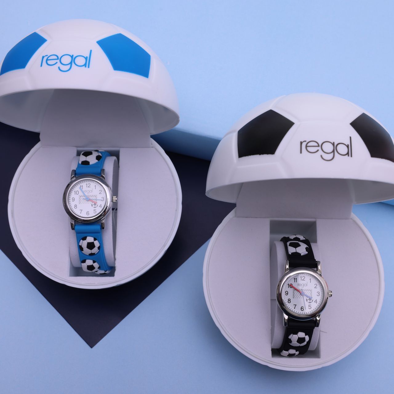 Regal Armbanduhr für Jungen in Fußball-Geschenkbox