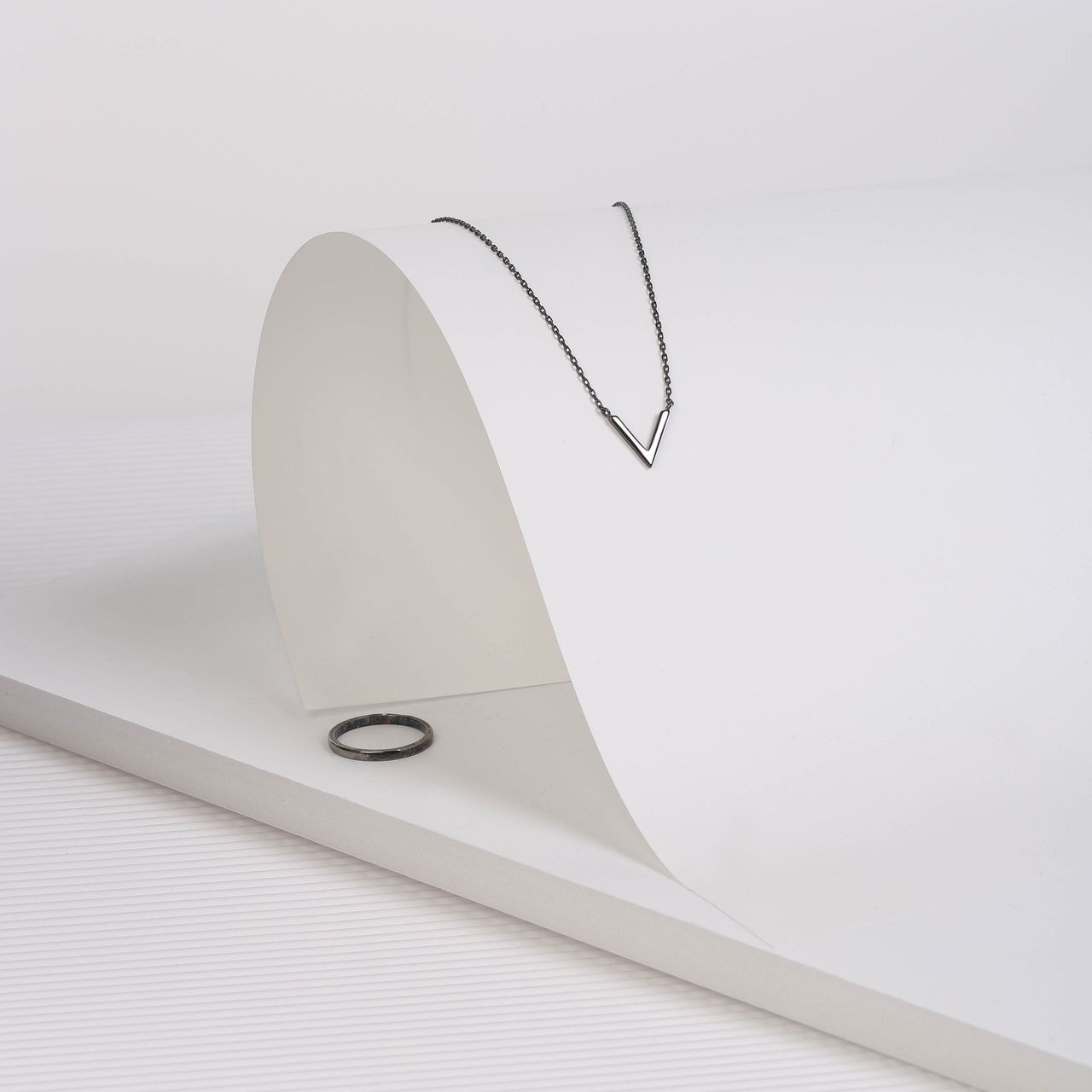 Zilveren ring blackplated