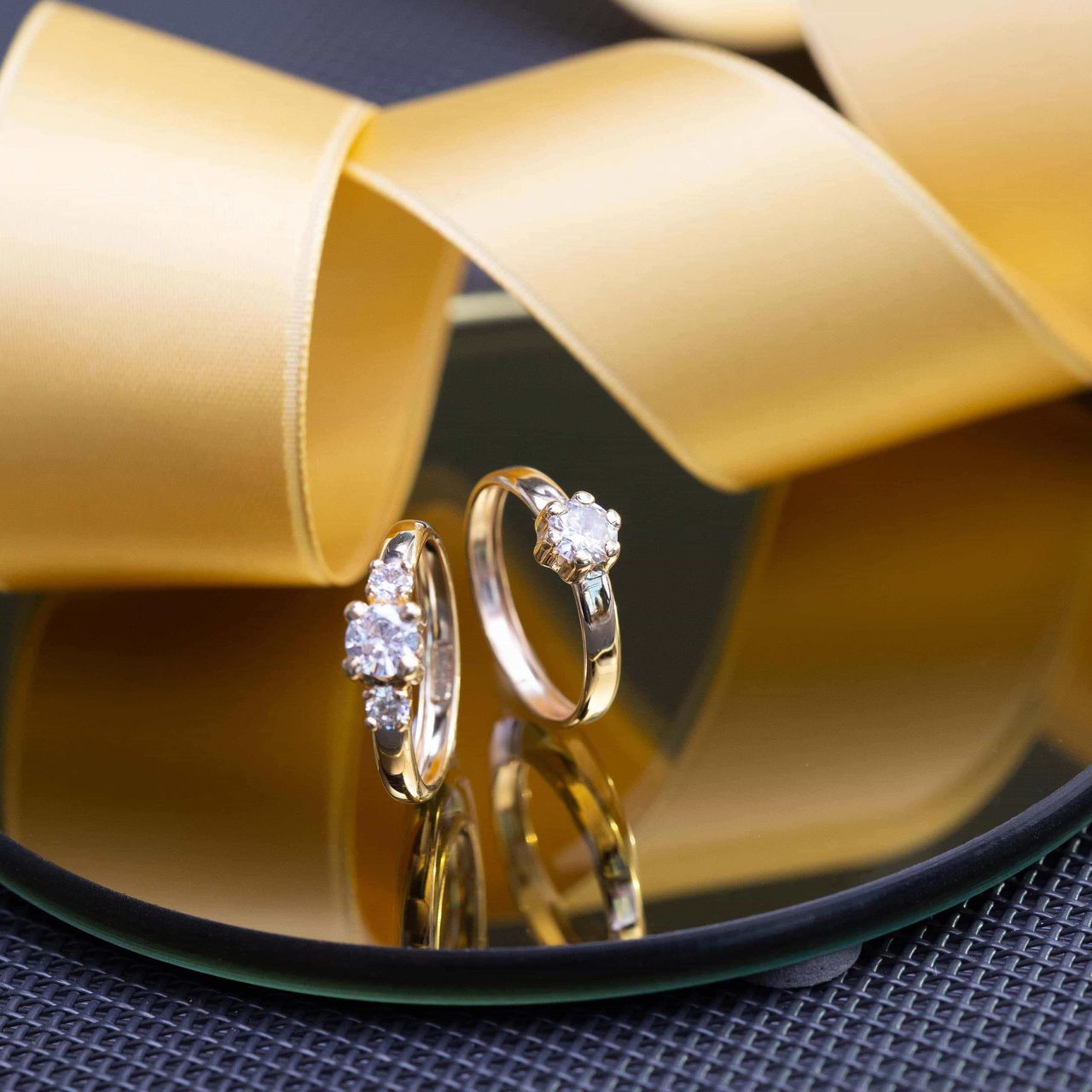Damenring, 585 Gelbgold, mit Zirkonia