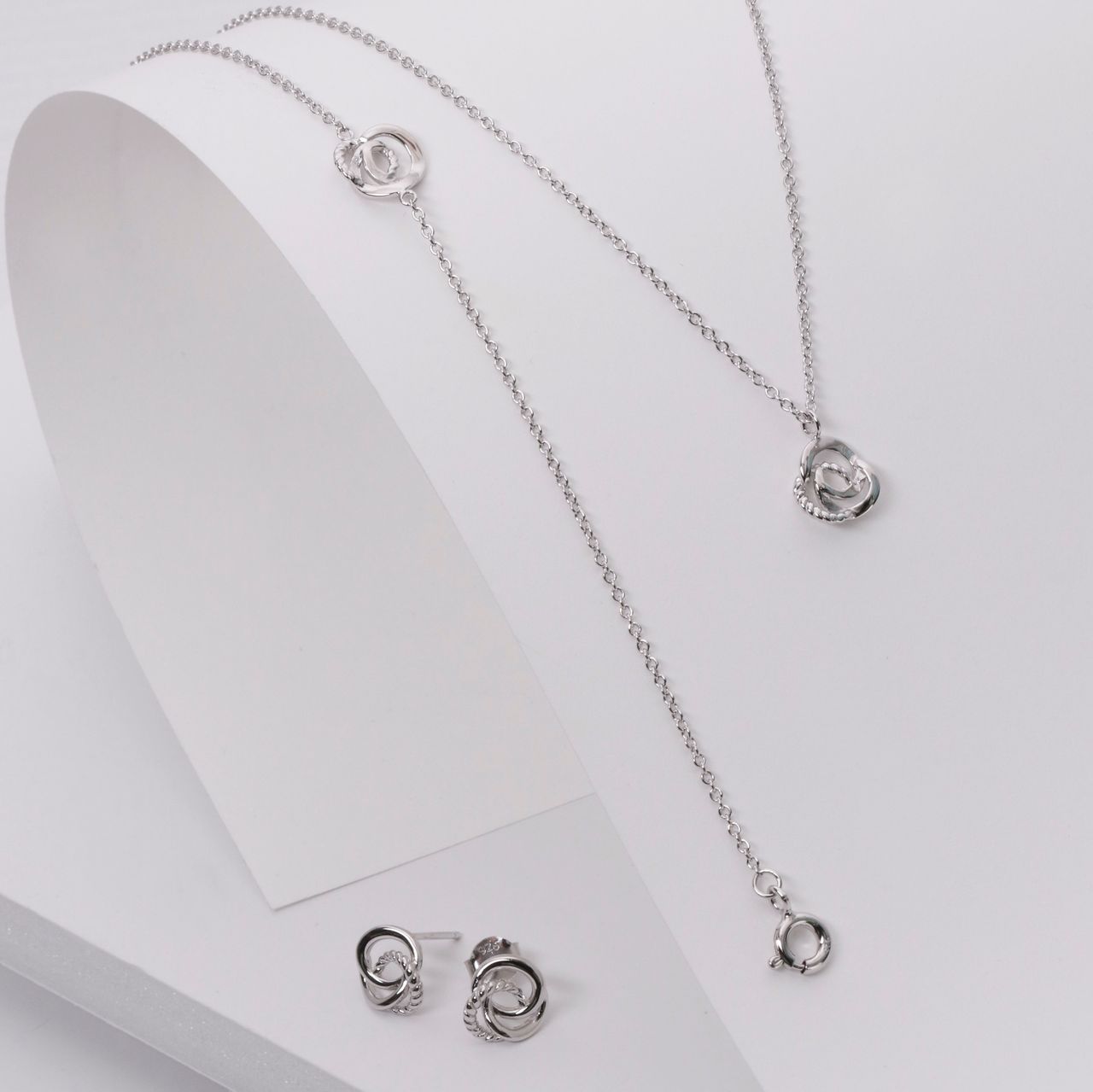 Ohrringe, 925 Silber, Kreise