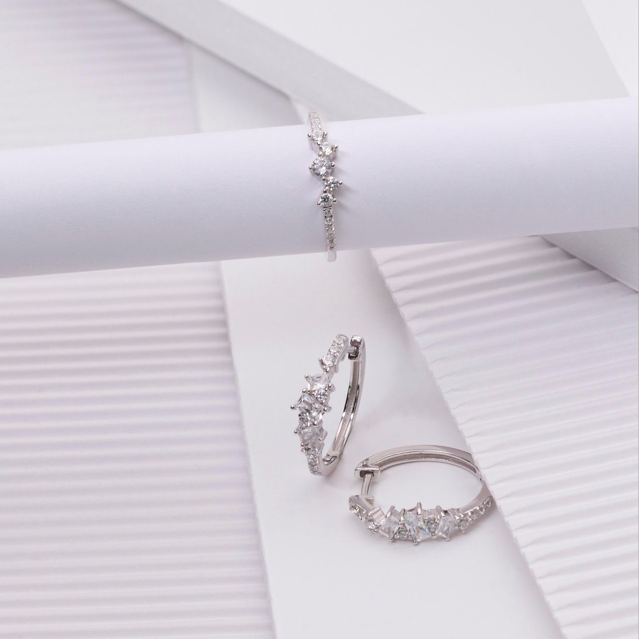 Ring, 925 Silber, mit Zirkonia