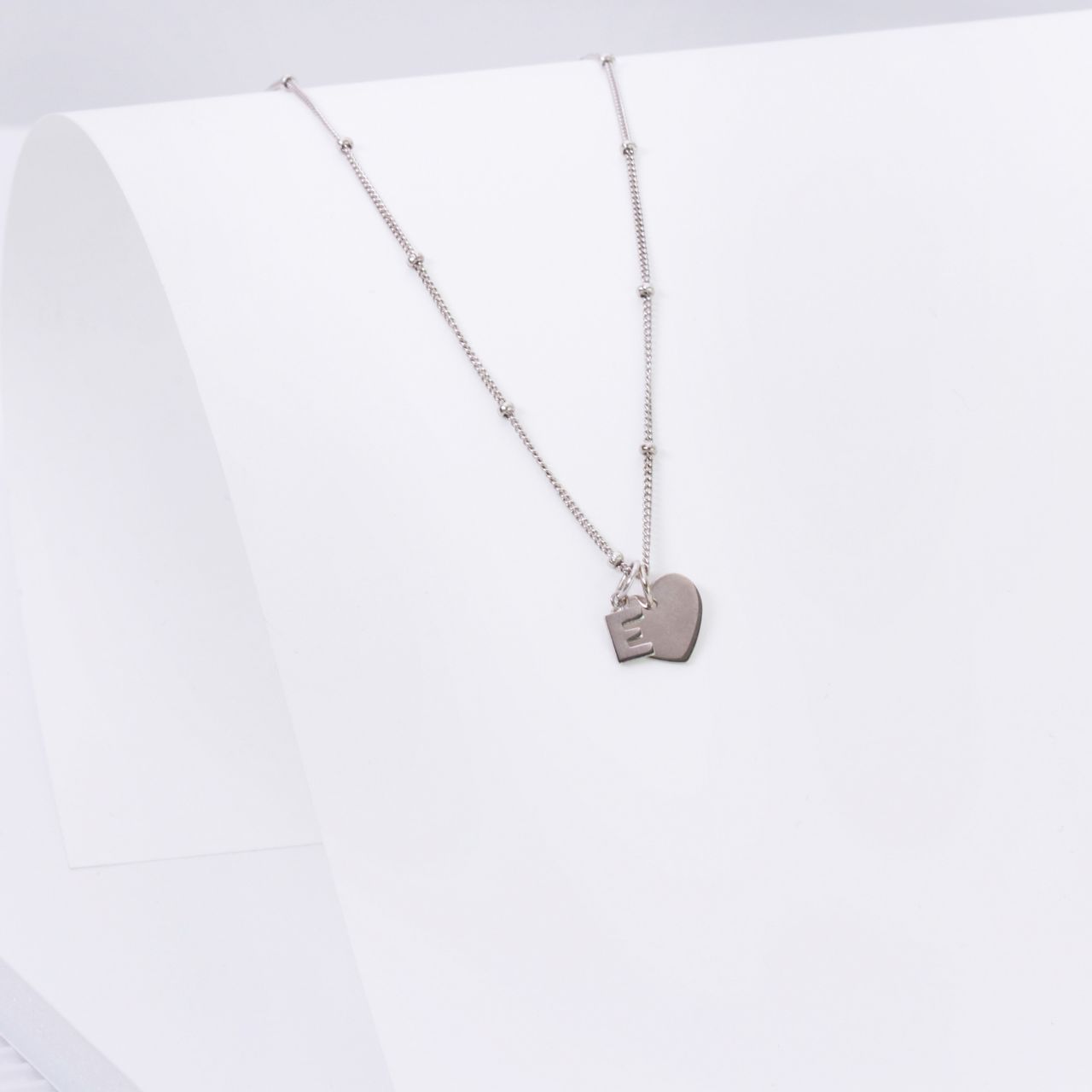 Zilveren ketting bolletjes Mix&Match