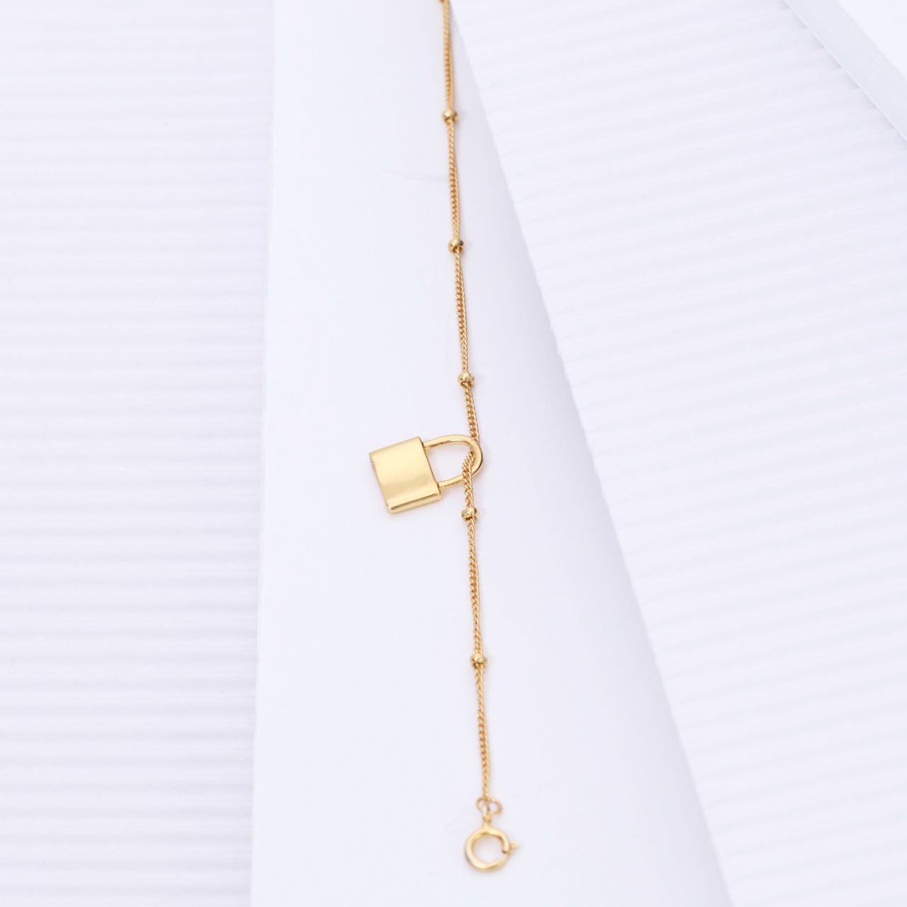 Zilveren hanger gold slotje Mix&Match ketting/armb