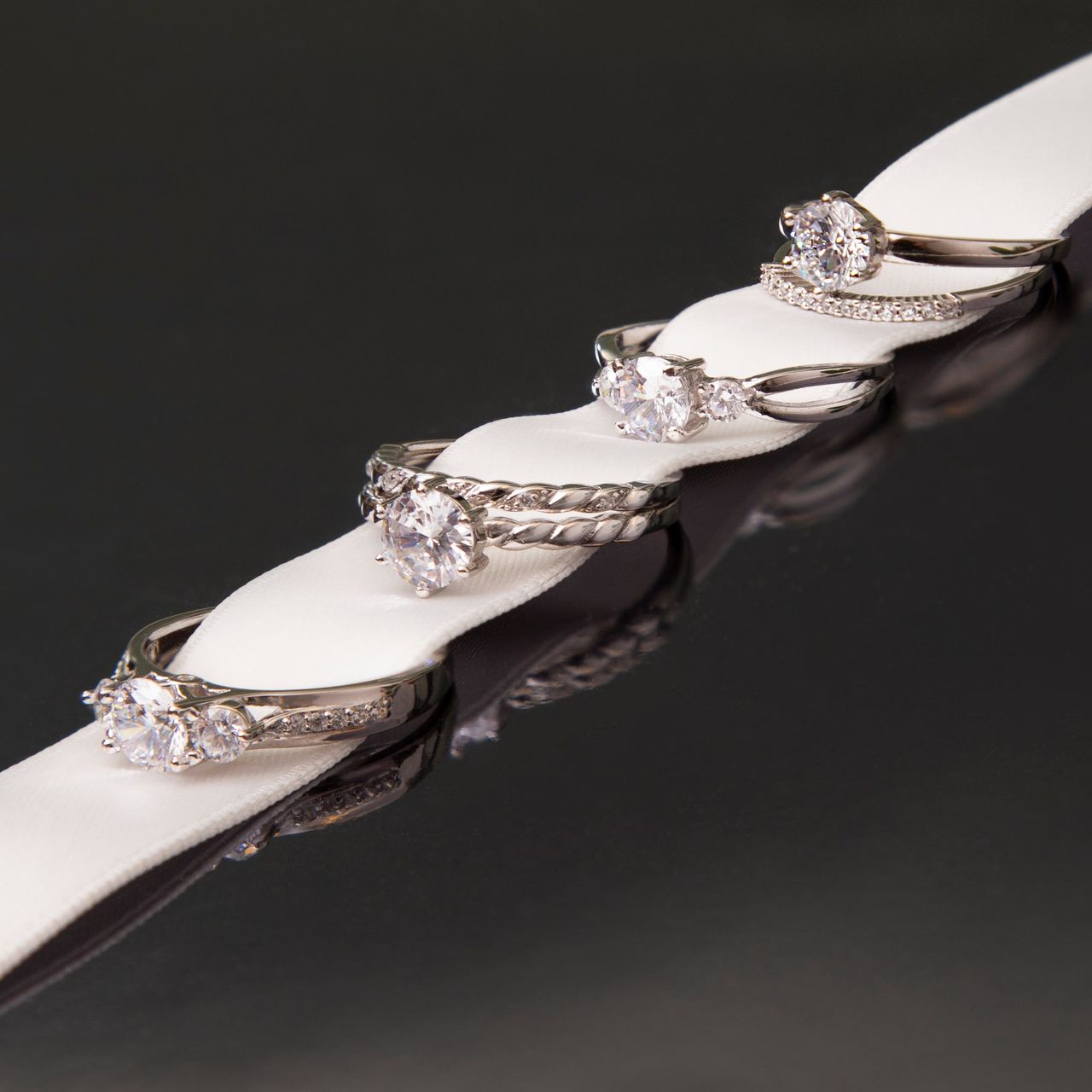Ring, 925 Silber, mit Zirkonia