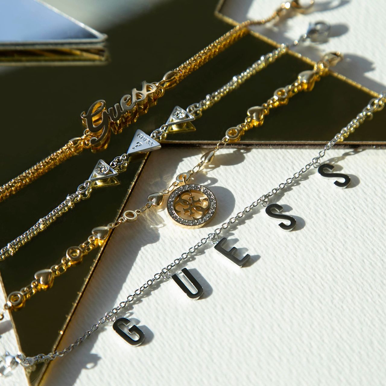 Guess stalen armband letters LOS ANGELES