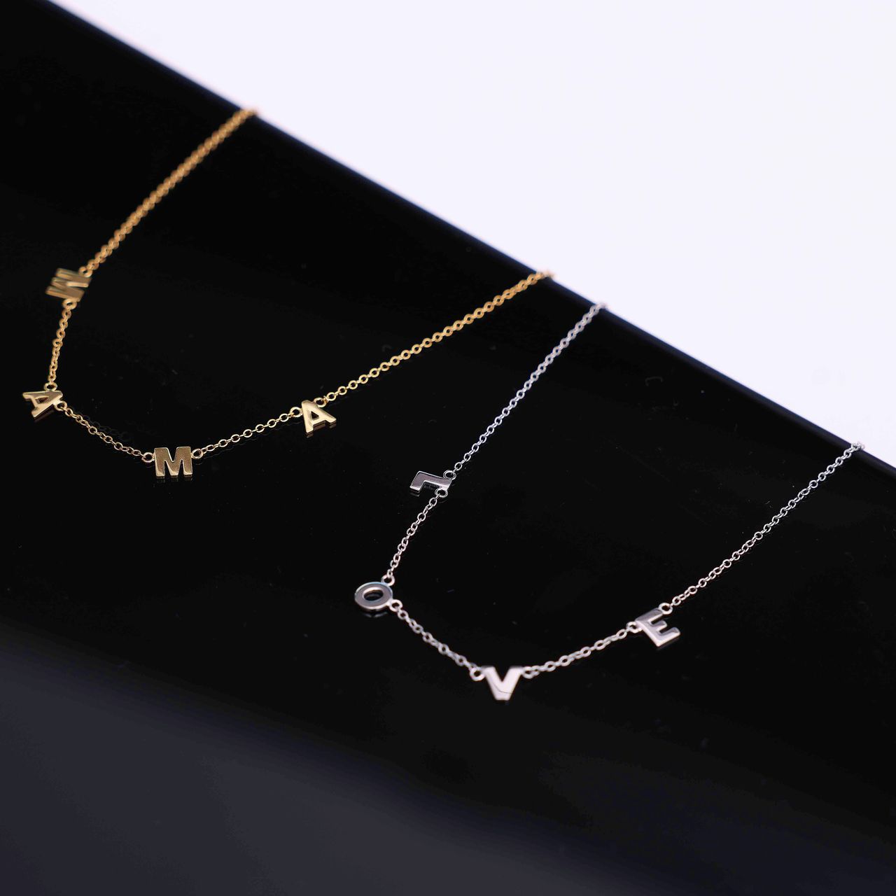 Halskette, 925 Silber, LOVE