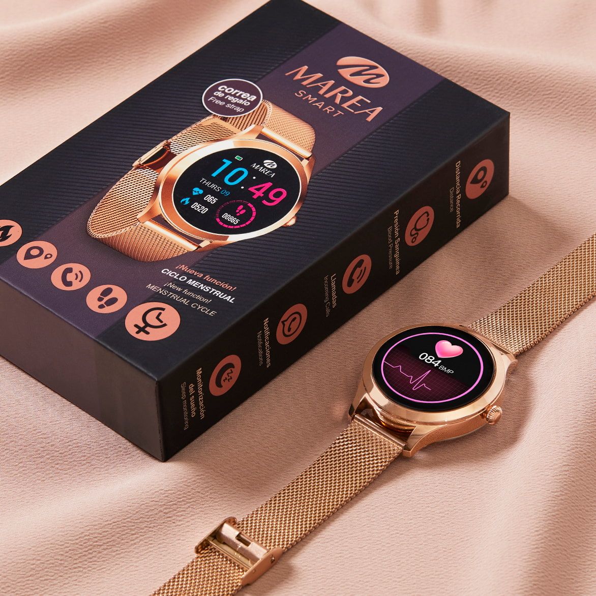 Marea smartwatch met extra horlogeband B59005/2