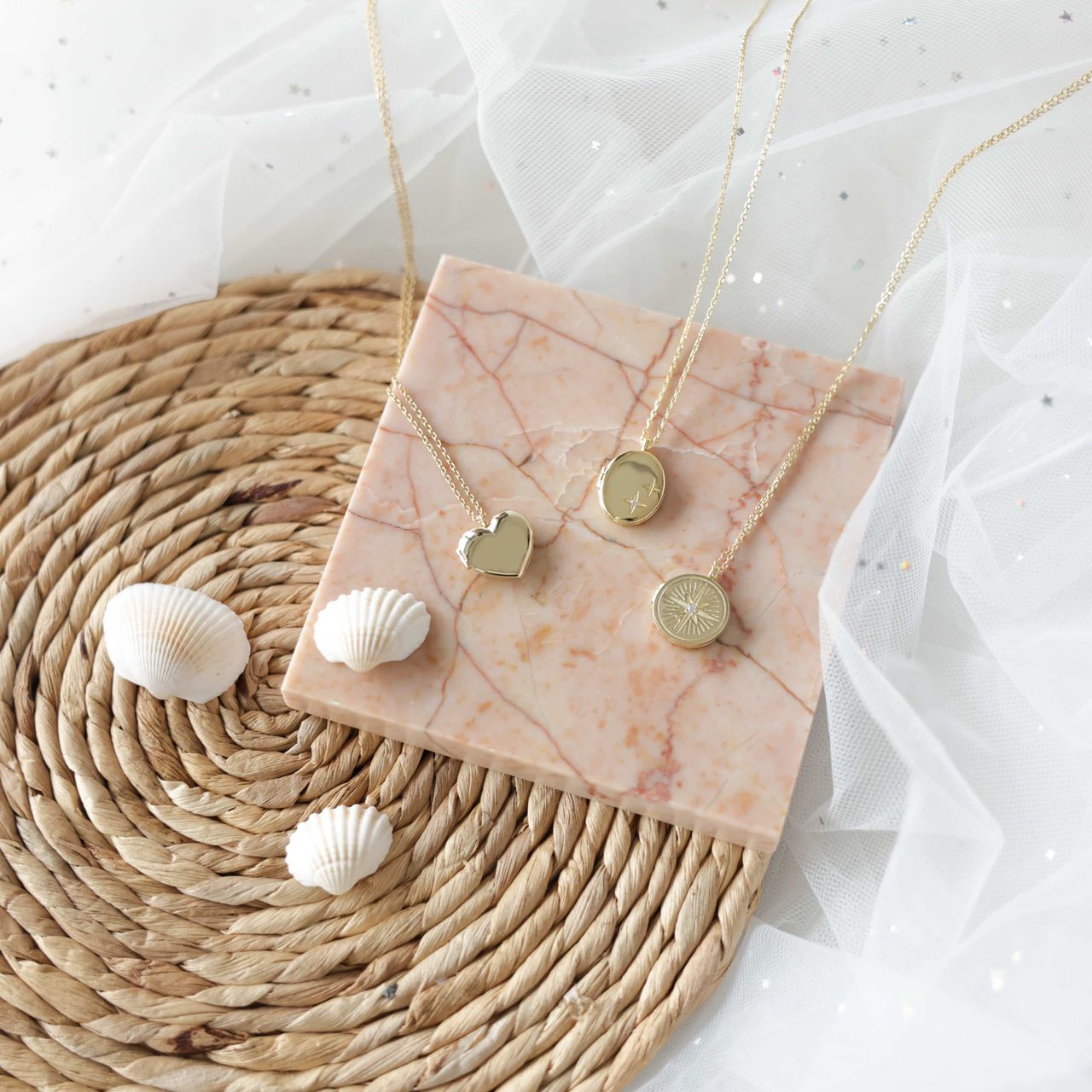 Zilveren goldplated ketting met hanger hart voor dames