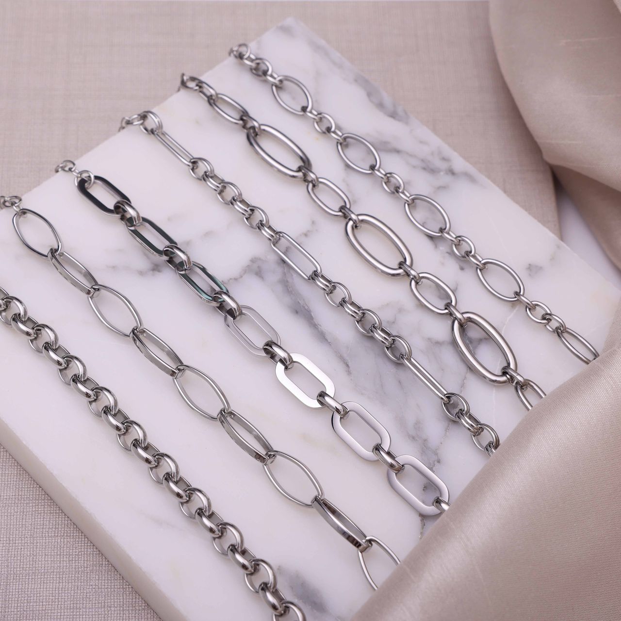 Gerecycled stainless steel armband Floria