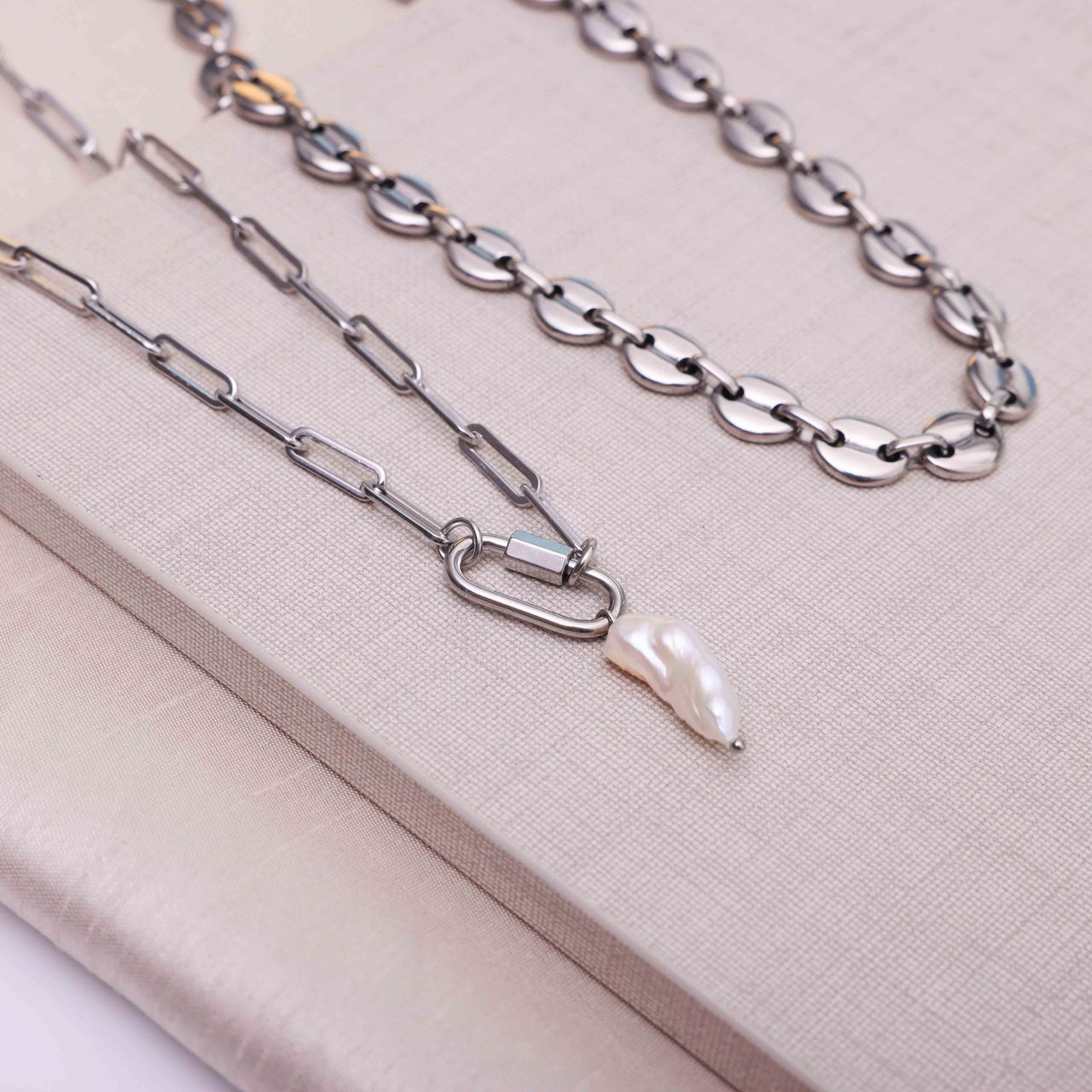 Camille stalen ketting voor dames
