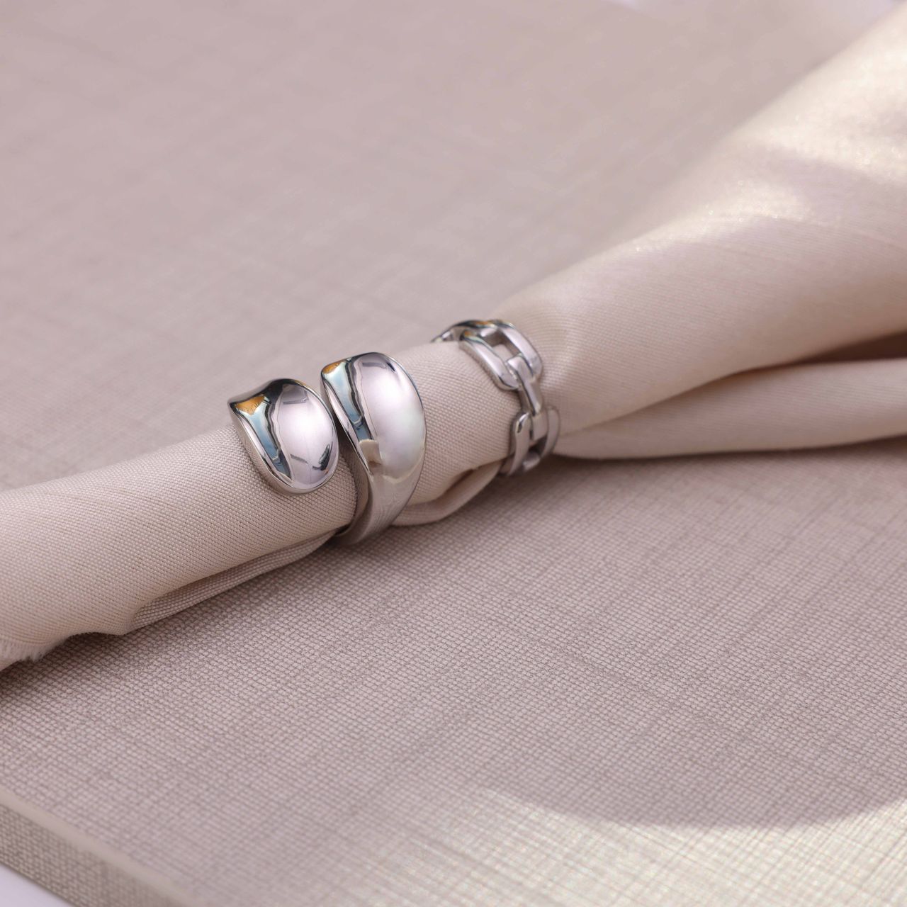 Stainless steel ring Noemie