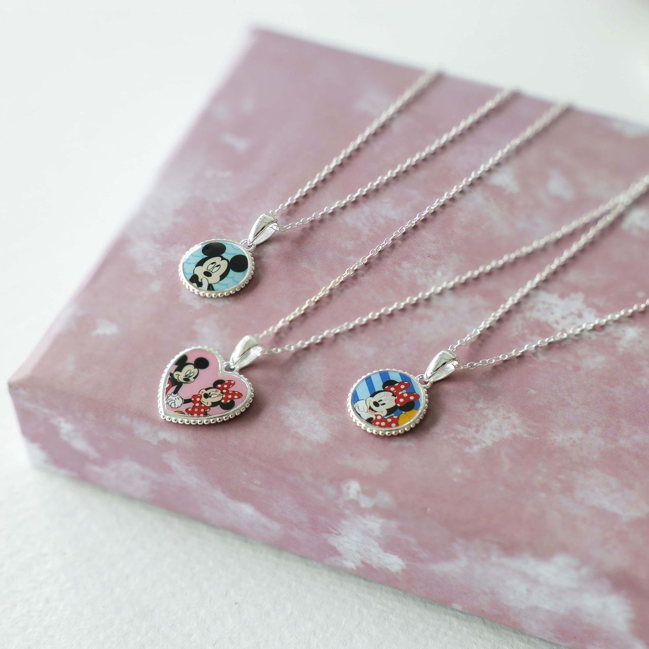 Zilveren Disney Minnie Mouse ketting