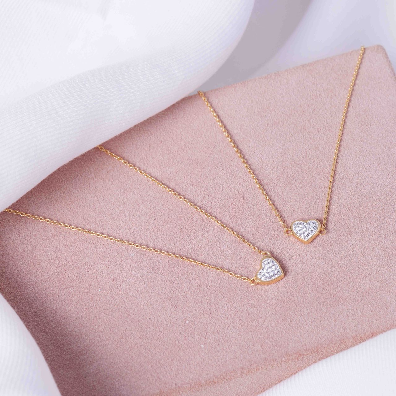 Zilveren goldplated armband hart voor dames