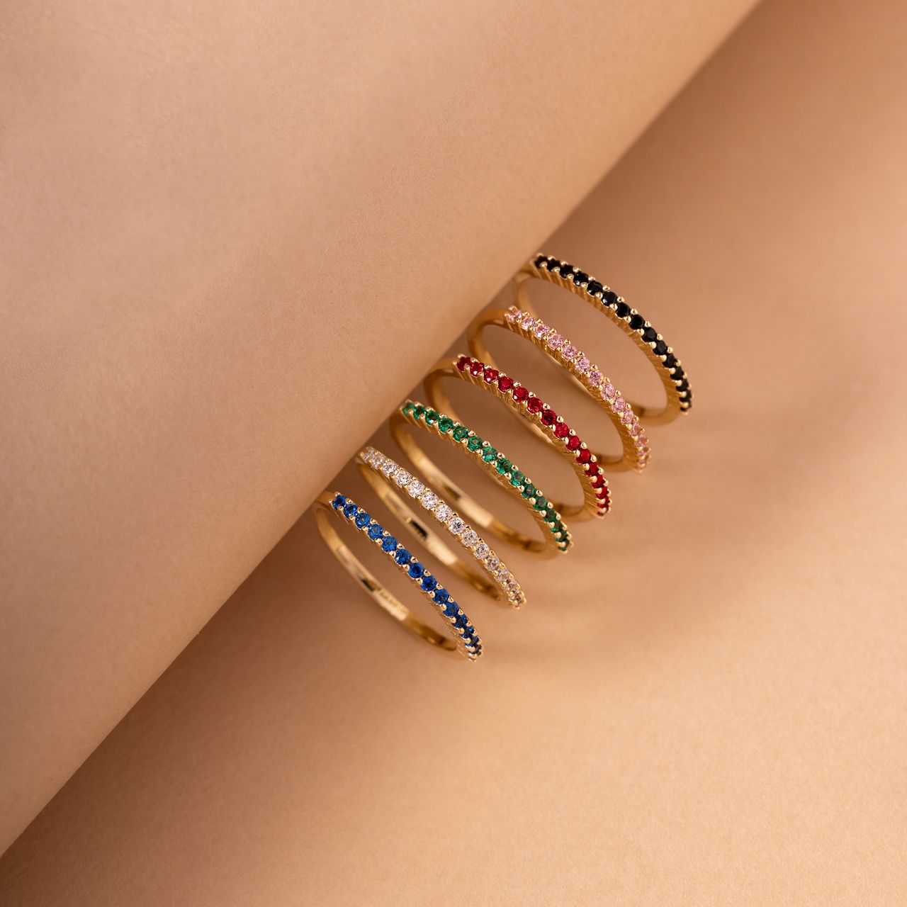 Zilveren goldplated ring met zirkonia voor dames