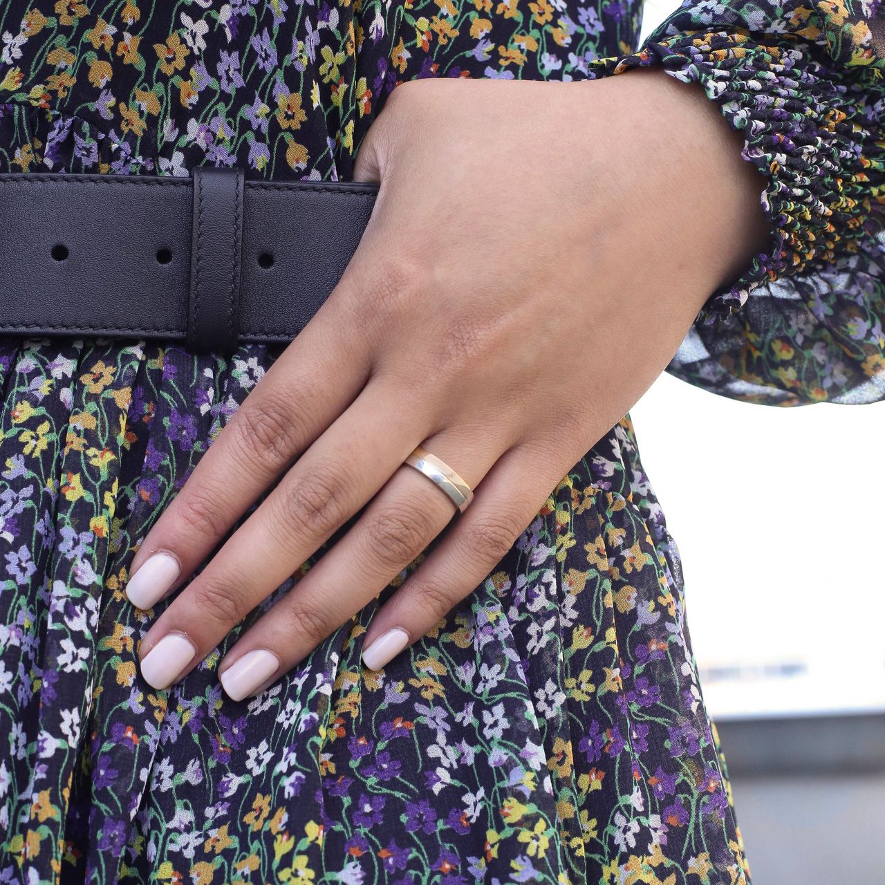 Zilveren goldplated vriendschapsring Istanbul voor dames