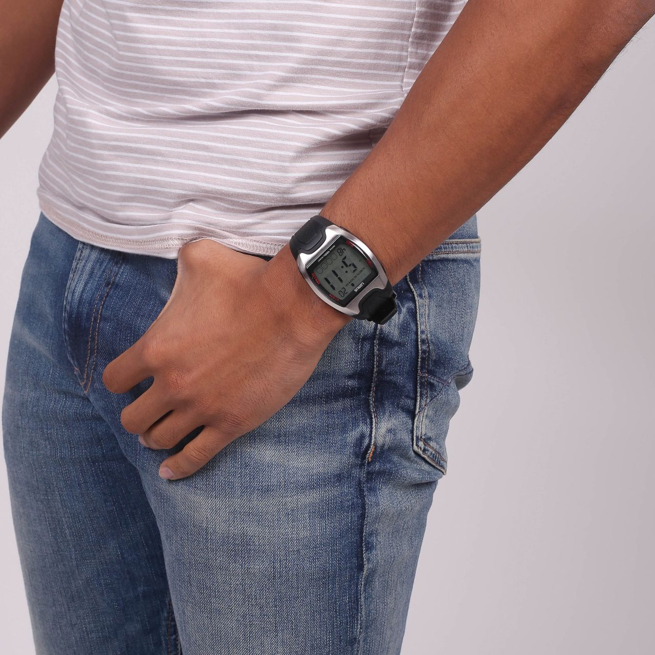 Lorus Digitaal Heren Horloge Zwart R2327CX9